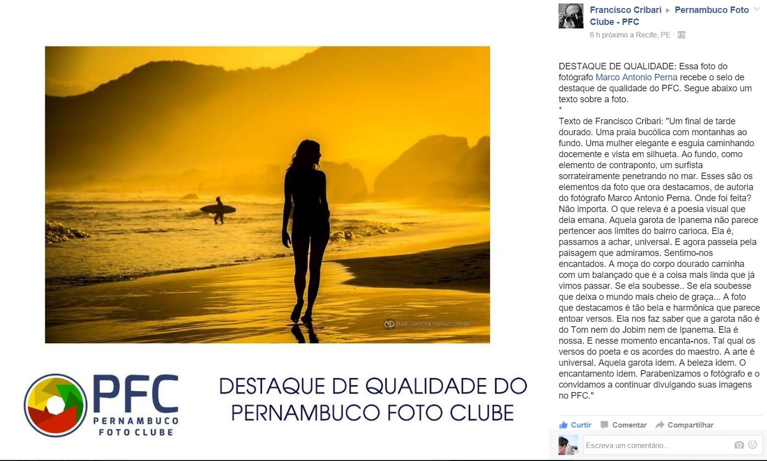 Destaque de Qualidade do Pernambuco Foto Clube